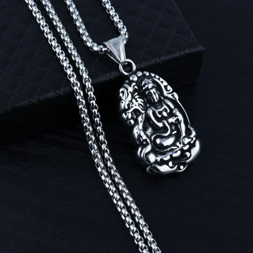 Shakyamuni Buddhist Necklace for Men, BL55590005